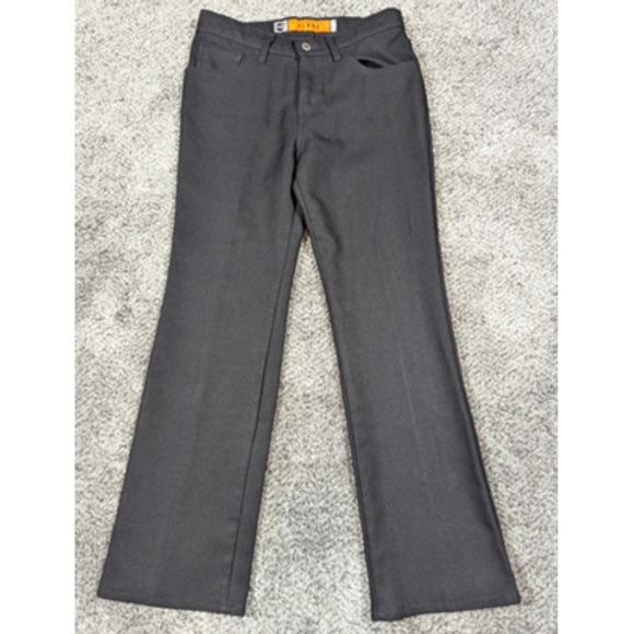 Vintage 90s Levis SilverTab Flare Pants Womens 11 Black Made‎ USA Y2K Polyester - Picture 1 of 14